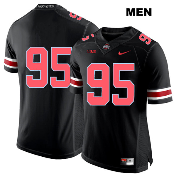 Ohio State Buckeyes Men's Blake Haubeil #95 Red Number Black Authentic Nike No Name College NCAA Stitched Football Jersey DM19G42IF